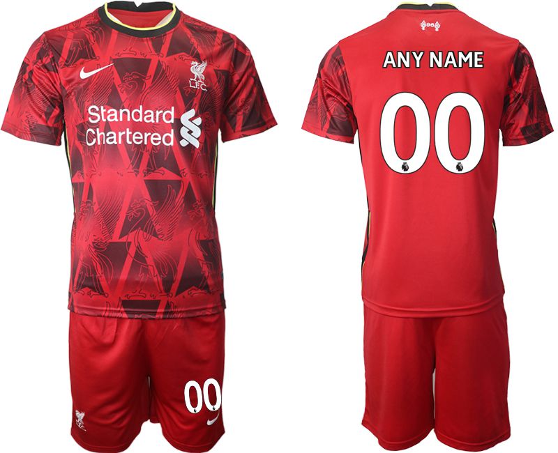 Men 2021-2022 Club Liverpool home red customized Nike Soccer Jersey->customized soccer jersey->Custom Jersey